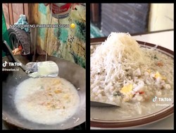 Nyeleneh! Di Semarang Ada Nasi Goreng Kuah Susu Topping Keju