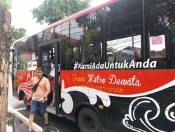 Bus Trans Metro Dewata Masih Sepi Peminat