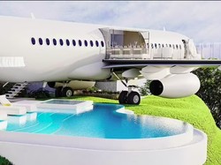 Masih Ingat Pesawat Nyasar di Tebing Bali? Kini Jadi Vila Mewah