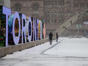Toronto Diterjang Badai Musim Dingin, Jalanan Jadi Sepi Toronto Diterjang Badai Musim Dingin, Jalanan Jadi Sepi