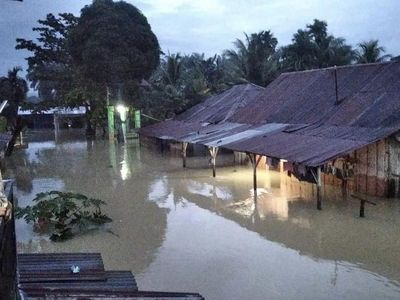 Penampakan Banjir di Labuhanbatu yang Sebabkan 1 Orang Tewas