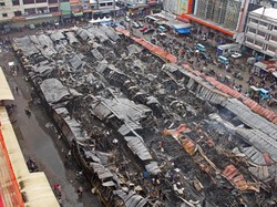 Unsur Kelalaian Pemicu Kebakaran Pasar Sentral Makassar Kini Didalami Polisi