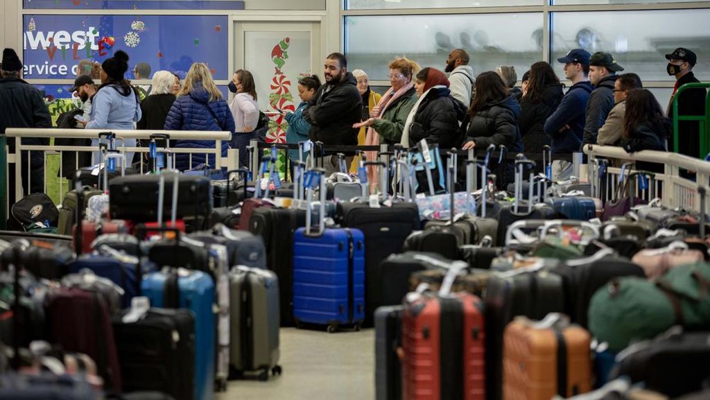 Karut-marut Bandara di AS Gegara Ribuan Penerbangan Dibatalkan