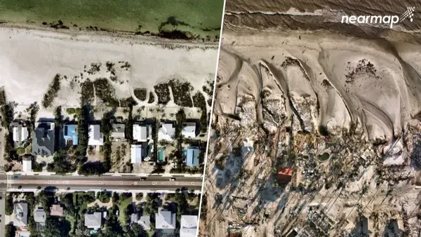 Mengerikan! Foto Sebelum dan Sesudah Terjangan Badai