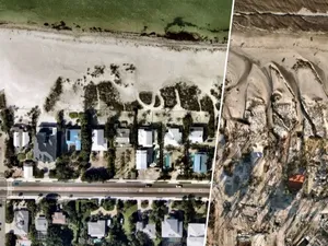 Mengerikan! Foto Sebelum dan Sesudah Terjangan Badai