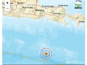 Gempa Berkekuatan M 3,6 dan M 4 Guncang Jember Gempa Berkekuatan M 3,6 dan M 4 Guncang Jember