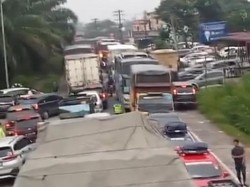 Labusel Macet Hingga 4 Km saat Arus Mudik Lebaran