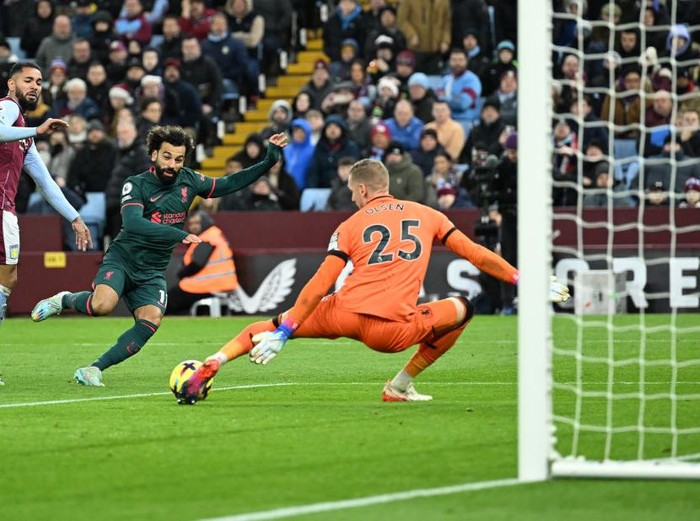 LONDON, ENGLAND - NOVEMBER 06:  Mohamed Salah of Liverpool during the Premier League match between Tottenham Hotspur and Liverpool FC at Tottenham Hotspur Stadium on November 6, 2022 in London, United Kingdom. (Photo by Marc Atkins/Getty Images)
