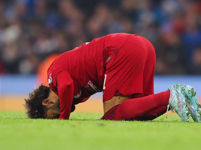 LONDON, ENGLAND - NOVEMBER 06:  Mohamed Salah of Liverpool during the Premier League match between Tottenham Hotspur and Liverpool FC at Tottenham Hotspur Stadium on November 6, 2022 in London, United Kingdom. (Photo by Marc Atkins/Getty Images)