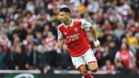 Di nomor empat ada winger Arsenal, Gabriel Martinelli dengan kecepatan lari 35,9 km per jam (Getty Images)