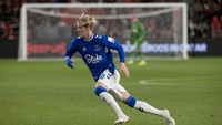 Di nomor satu ada winger Everton, Anthony Gordon dengan kecepatan 36,6 km per jam (Getty Images)