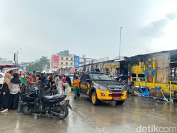 Polisi Larang Warga Masuk Pasar Sentral Makassar, Takut TKP Kebakaran Dirusak