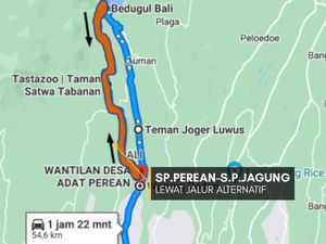 Rekayasa Lalin di Jalur Bedugul-Tanah Lot Saat Pergantian Tahun Rekayasa Lalin di Jalur Bedugul-Tanah Lot Saat Pergantian Tahun