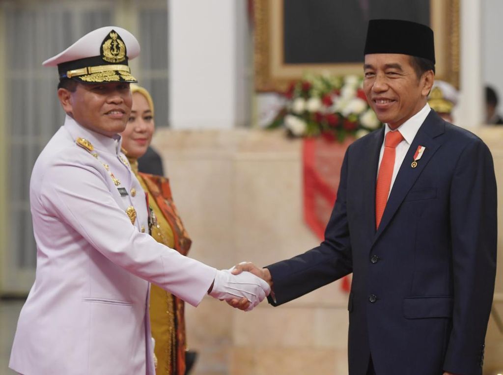 Lengkap Sudah Pemimpin 3 Matra TNI Usai Jokowi Lantik Laksamana M Ali