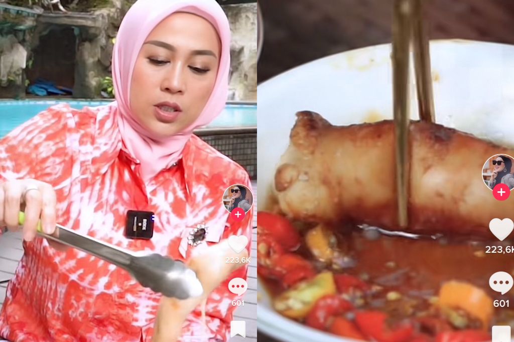 Shanty Denny makan daechang