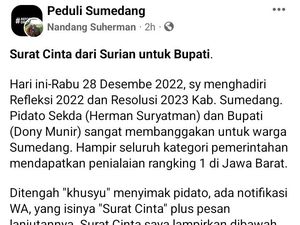 Surat Cinta Berisi Keluhan Warga Jalan Terputus Imbas Bendungan Sadawarna Surat Cinta Berisi Keluhan Warga Jalan Terputus Imbas Bendungan Sadawarna