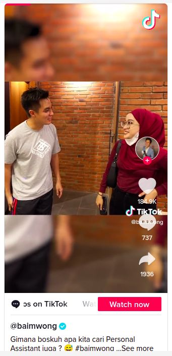 TikTok Baim Wong
