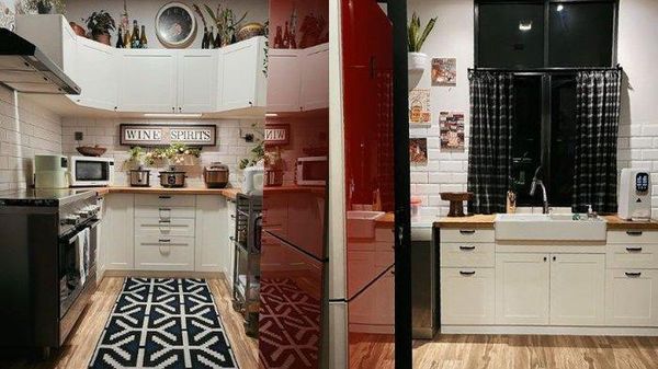 Tampilan Dapur Rina Nose yang Cantik Dihiasi Tanaman Hijau