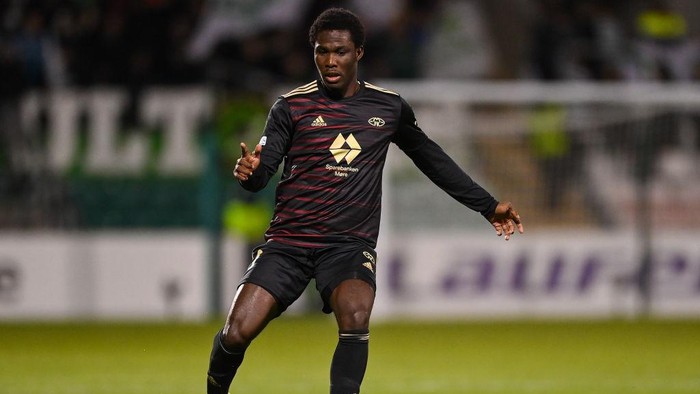 Dublin , Ireland - 13 October 2022; David Fofana of Molde during the UEFA Europa Conference League group F match between Shamrock Rovers and Molde at Tallaght Stadium in Dublin. (Photo By Seb Daly/Sportsfile via Getty Images)