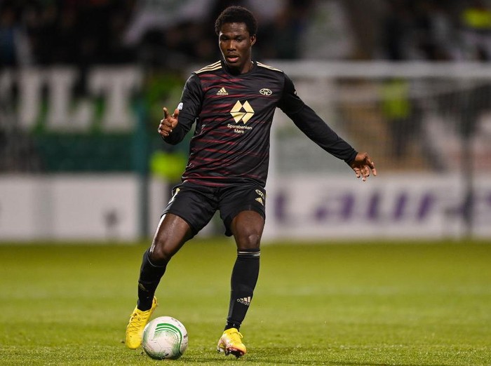 Dublin , Ireland - 13 October 2022; David Fofana of Molde during the UEFA Europa Conference League group F match between Shamrock Rovers and Molde at Tallaght Stadium in Dublin. (Photo By Seb Daly/Sportsfile via Getty Images)