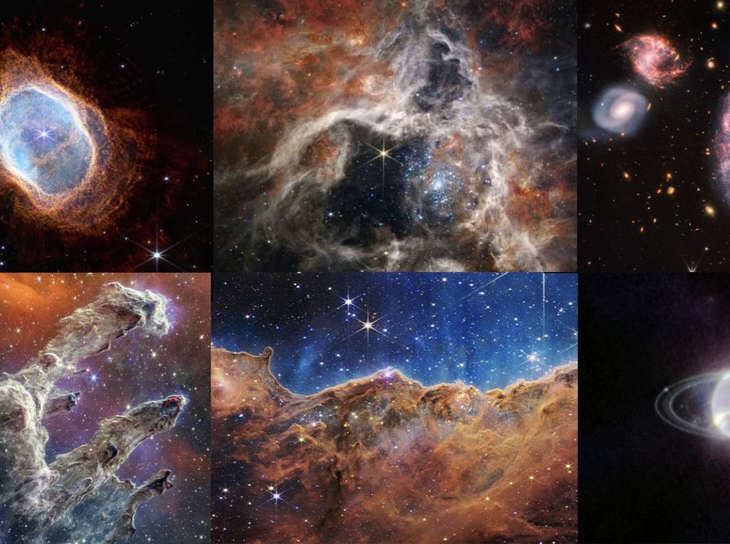 10 Foto Jepretan Teleskop Luar Angkasa James Web di 2022, Bikin Takjub!