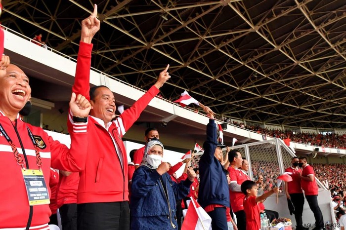 Jokowi Tonton Timnas Indonesia Vs Thailand di GBK