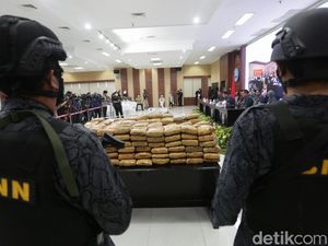 BNN Pamer Sita 1,6 Ton Ganja-1,9 Ton Sabu Selama Tahun 2022