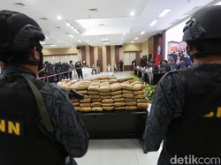 BNN Pamer Sita 1,6 Ton Ganja-1,9 Ton Sabu Selama Tahun 2022