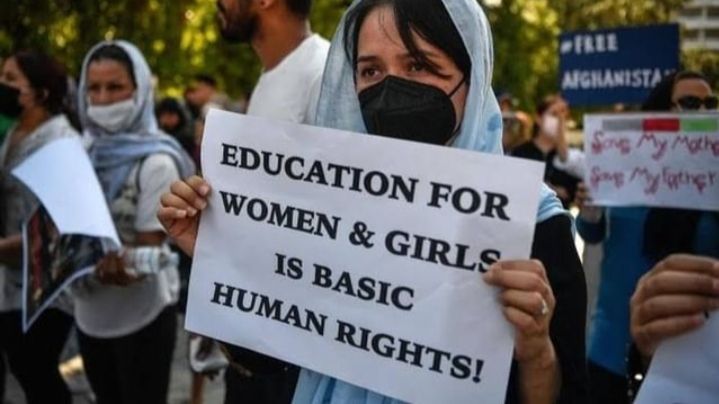 Larangan Taliban bagi pendidikan perempuan di Afghanistan/Foto: Instagram.com/aisshwarya_dkshegde