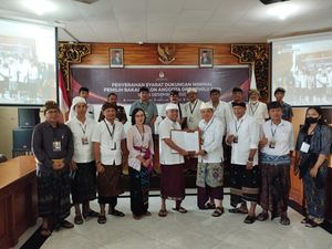 Rai Mantra-Petahana Bambang Santoso Daftar Balon DPD di Hari Terakhir