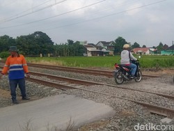 7 Perlintasan KA Tanpa Palang di Klaten Akan Dijaga Linmas saat Tahun Baru