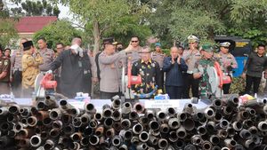 Polda Riau Musnahkan Puluhan Ribu Miras Ilegal dan Knalpot Brong