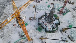 Potret Pembangunan Proyek Festival Es Harbin China, Keren!