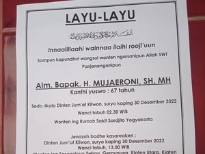 Ketua DPC Partai Gerindra Klaten Mujaeroni Meninggal Dunia Ketua DPC Partai Gerindra Klaten Mujaeroni Meninggal Dunia