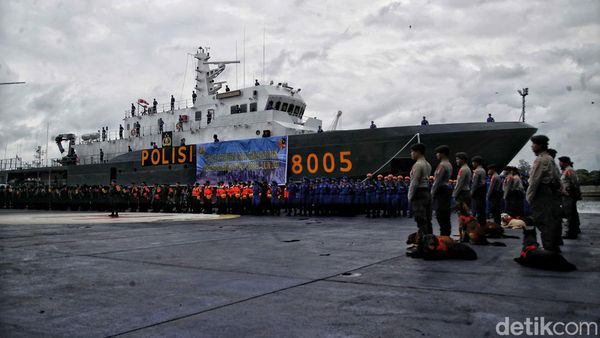 Siap Tanggap Bencana Satgas Polri Kontingensi Gelar Apel