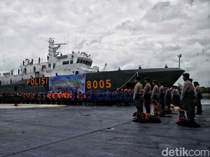 Siap Tanggap Bencana Satgas Polri Kontingensi Gelar Apel