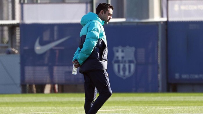 Xavi Hernandez during the first training after the World Cup, in Barcelona, on 23th December 2022. 
 -- (Photo by Urbanandsport/NurPhoto via Getty Images)
