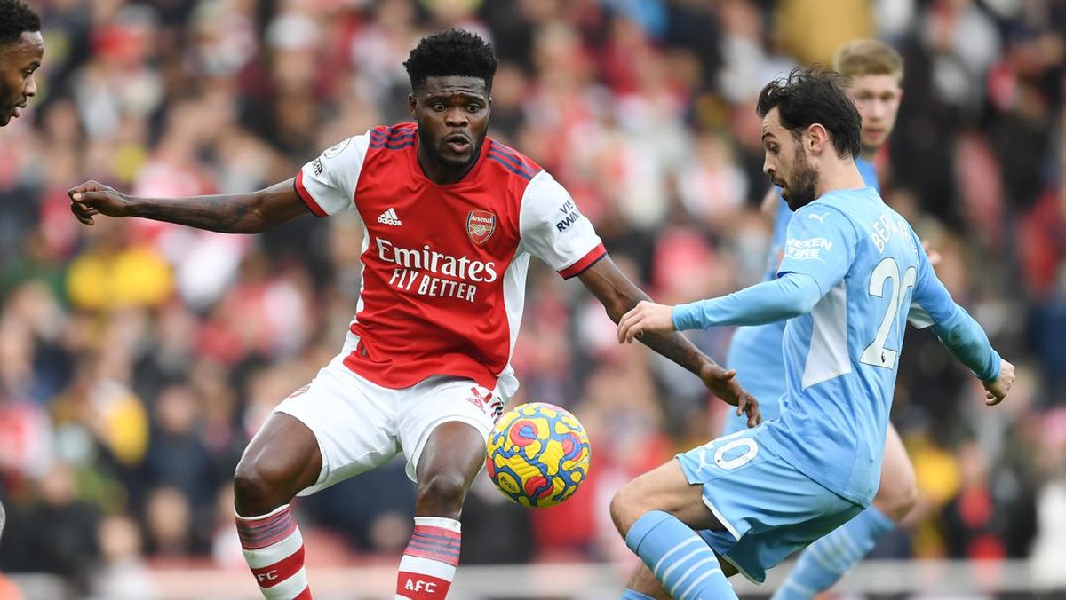 Manchester City tertinggal dari Arsenal dalam persaingan gelar Liga Inggris. (Foto: Arsenal FC via Getty Images/Stuart MacFarlane)