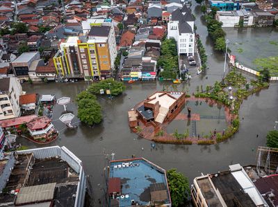 Foto-foto Banjir di Kawasan Kota Lama Semarang
