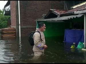 Banjir Rendam Sejumlah Desa di Kudus, Warga Jati Wetan Mulai Mengungsi