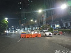 Bundaran Waru Belum Ditutup Jelang Pergantian Tahun, Lalin Masuk Surabaya Sepi