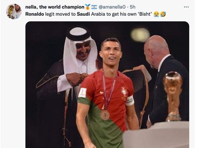 Meme Ronaldo ke Al Nassr, Gara-gara Logonya Mirip Real Madrid?
