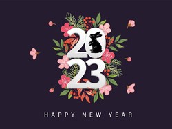 13 Gambar Kartu Ucapan Selamat Tahun Baru 2023, Aesthetic dan Simpel