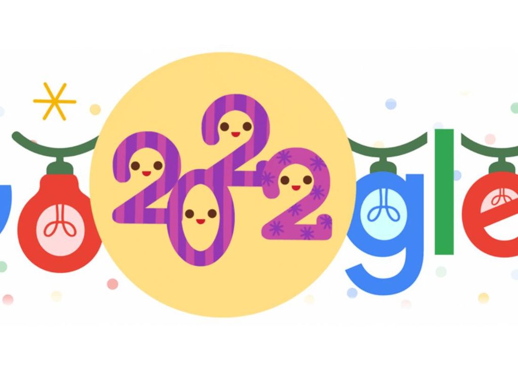 Google Doodle Sambut Malam Tahun Baru 2023