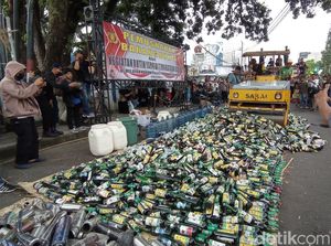 Jelang Malam Pergantian Tahun Pusat Kota Tasikmalaya Banjir Miras