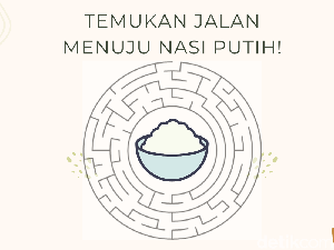 Tes Mata dan Perut, Temukan Jalan Terdekat Menuju Nasi Putih!