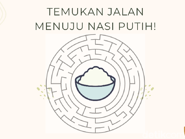 Tes Mata dan Perut, Temukan Jalan Terdekat Menuju Nasi Putih!