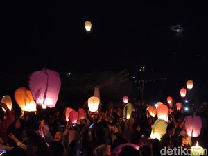 1000 Lampion Doa Diterbangkan di Kulon Progo, Sambut Tahun Baru 2023