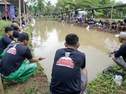 Sambut 2023, Relawan Ganjar Gelar Lomba Mancing di Kabupaten Semarang