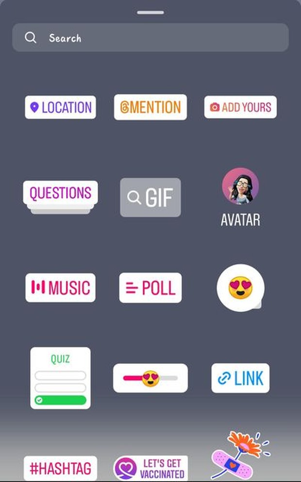 Screenshot fitur Instagram Questions/Instagram.com